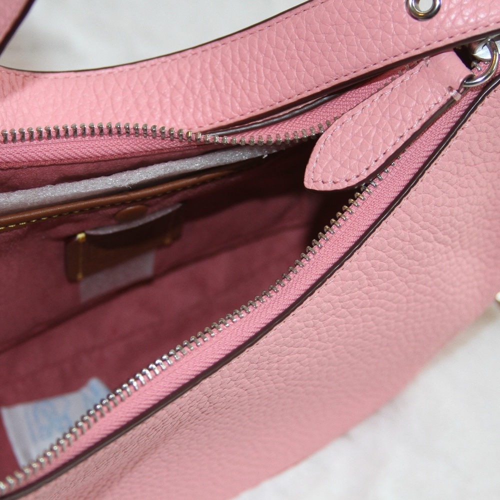 NWT COACH Luna Shoulder bag Pink Leather Purse Handbag - Picture 8 of 8